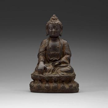 152. BUDDHA, brons. Sydkina. Mingdynastin (1368-1644).