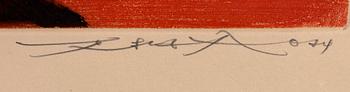 An ZAO WOU-KI colour etching, signed Epreuve d'Artiste and dated -74.