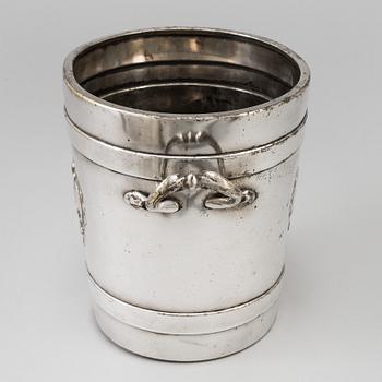 A silver plated wine cooler by WMF early 20th century.