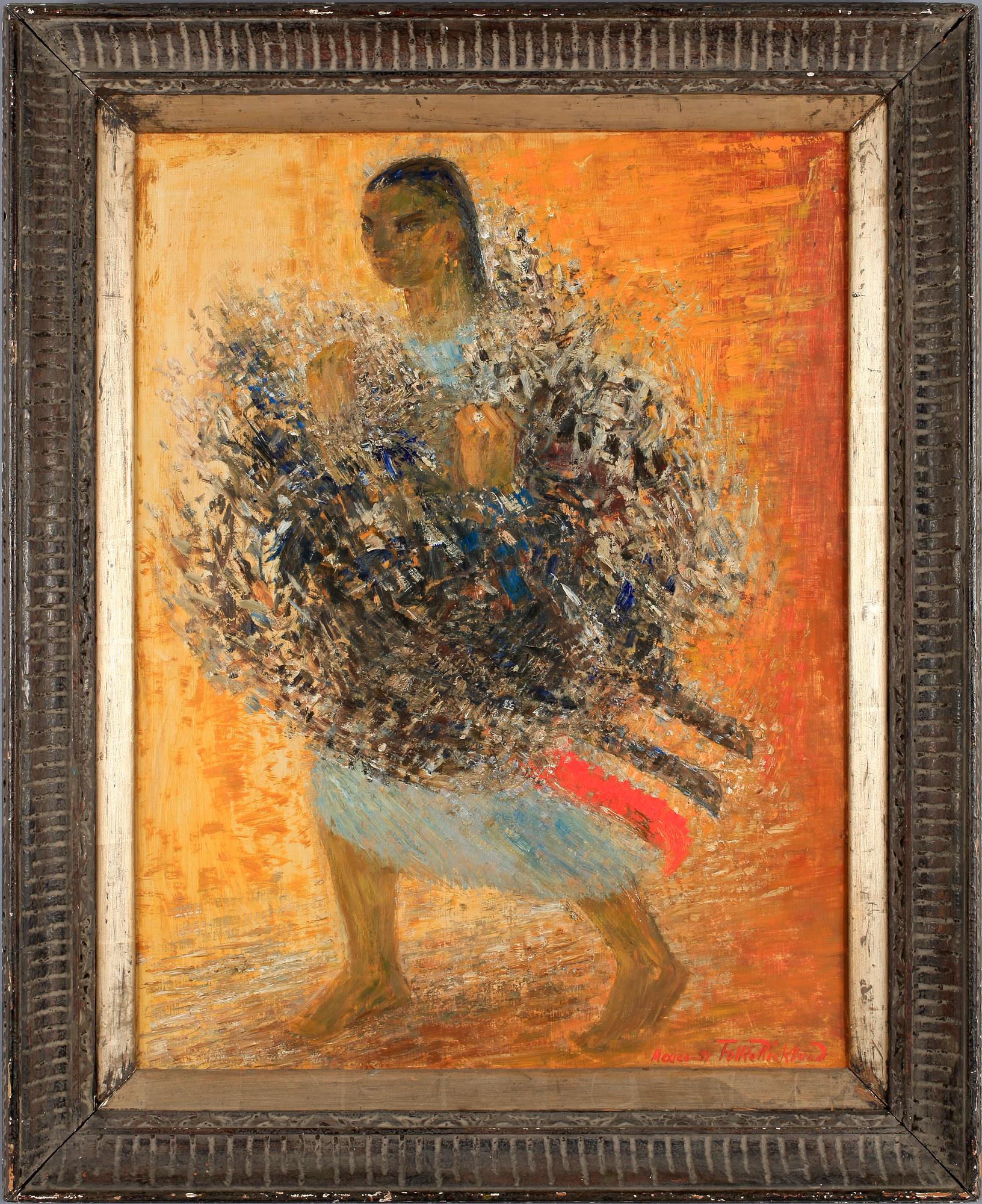 FOLKE RICKLUND, olja på pannå. Sign o otydligt dat.