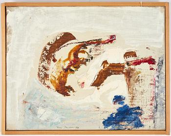 Rune Jansson, oil on canvas, signed and dated -55.