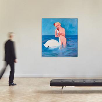 Lena Cronqvist, "Flicka med svan".