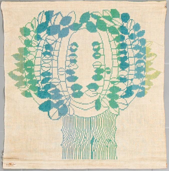 A circa mid 20th century tapestry made by Helmi Vuorelma Oy, Lahti, Finland.