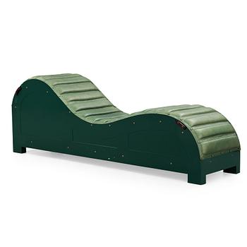 Mats Theselius, a British Racing Green 'Chaise Longue', Källemo Sweden 1992.