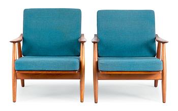 Hans J. Wegner, ARMCHAIRS, A PAIR.