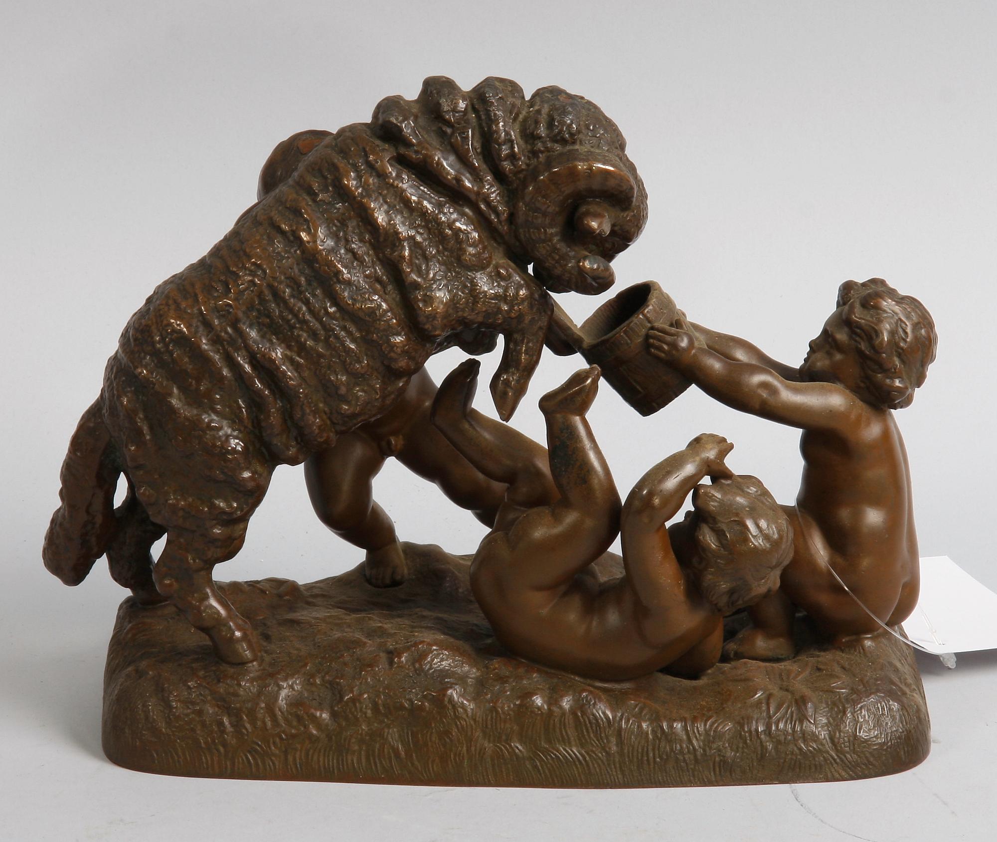 SKULPTUR, metall, 1900-tal.