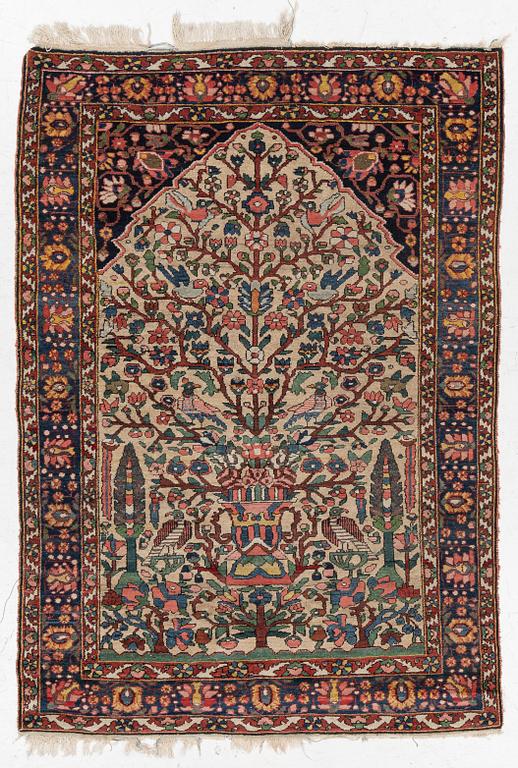 An antique Chahar Mahal and Bakhtiari rug, c. 204 x 145 cm.