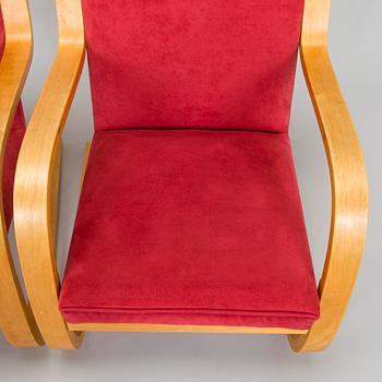 Alvar Aalto, nojatuolipari, malli 34 O.Y. Huonekalu- ja Rakennustyötehdas A.B. 1900-luvun puoliväli.