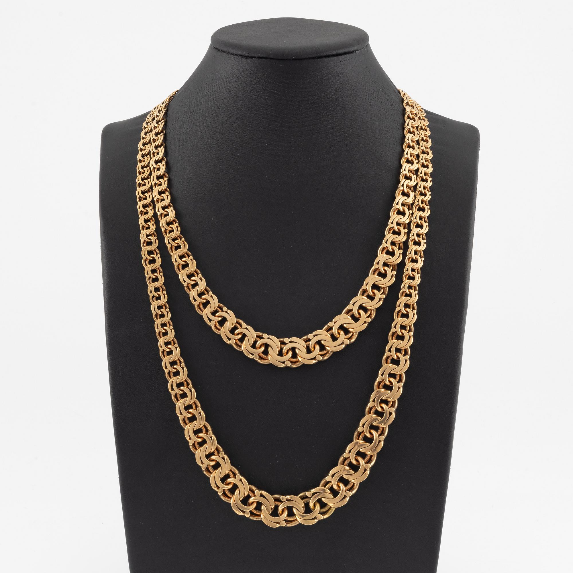 Necklace, 18K gold.
