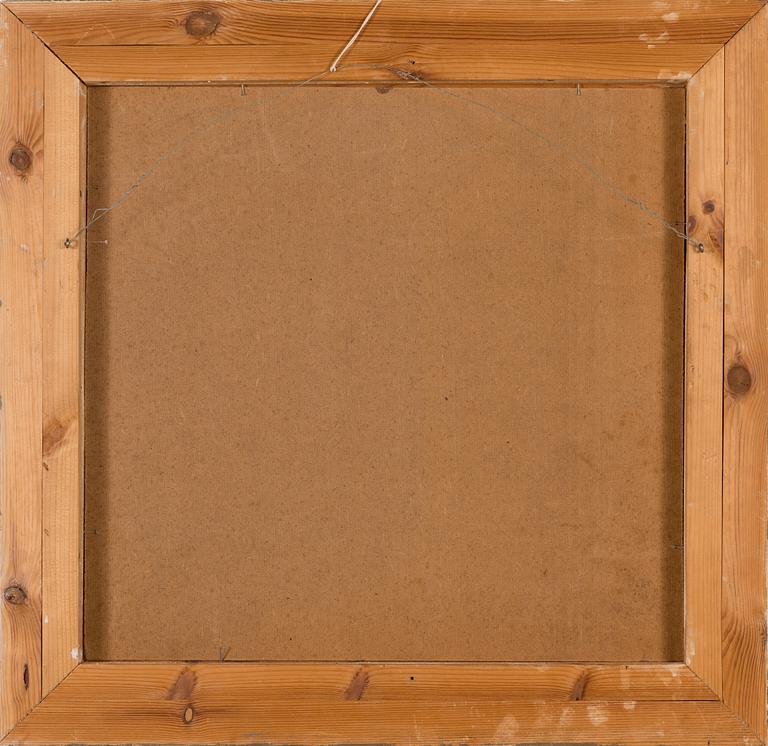 Paavo Sarelli, olja på pannå, signerad och daterad -75.