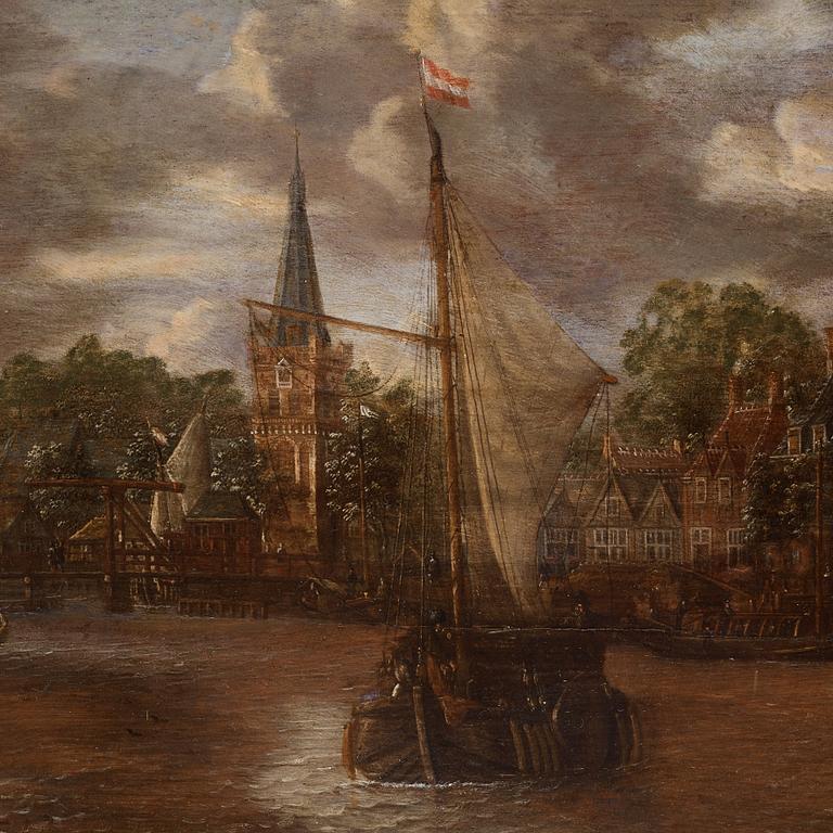 Jacobus Storck, View of the Maarssen on the river Vecht.