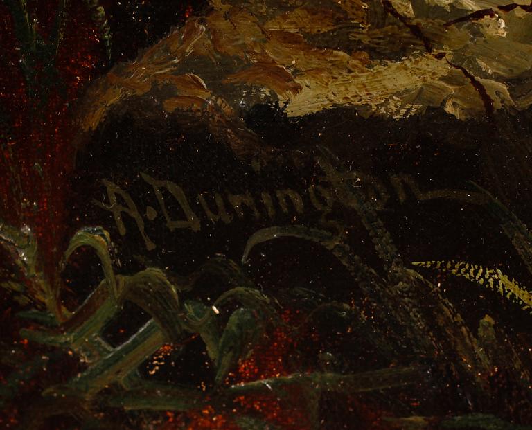 ALBERT DUNINGTON, olja på duk, signerad.