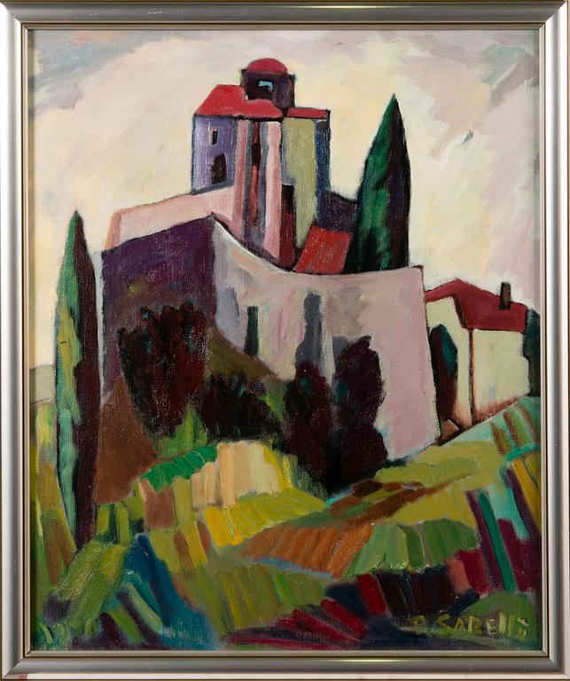 PAAVO SARELLI, oil on canvas board, signed and dated -85.