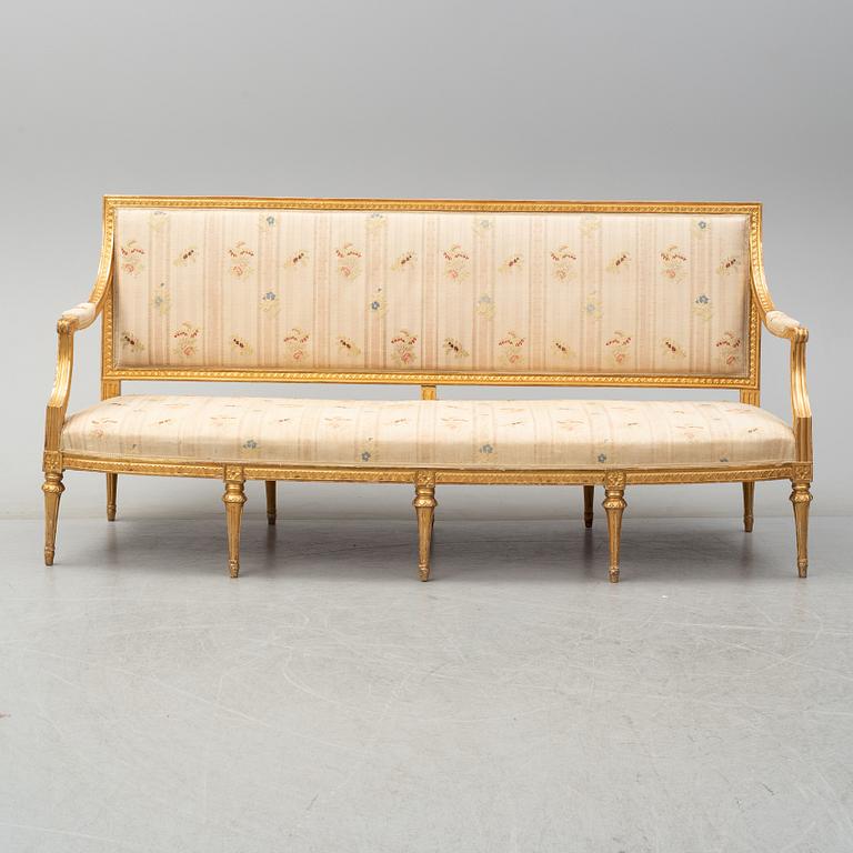 A Gustavian late 18th century sofa.