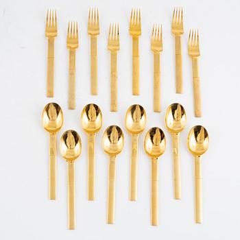 Gunnar Cyrén, dessert cutlery, 16 pieces, "Nobel", Gense/Yamazaki.