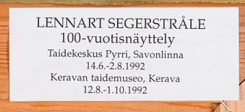 Lennart Segerstråle, Muuttohaukka.