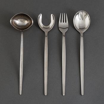 A 'Polar' 162 piece stainless steel cutlery set from Hackman, Finland.