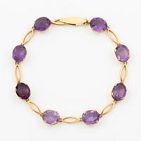 Stigbert, Engelbert, bracelet, 18K gold with amethysts.