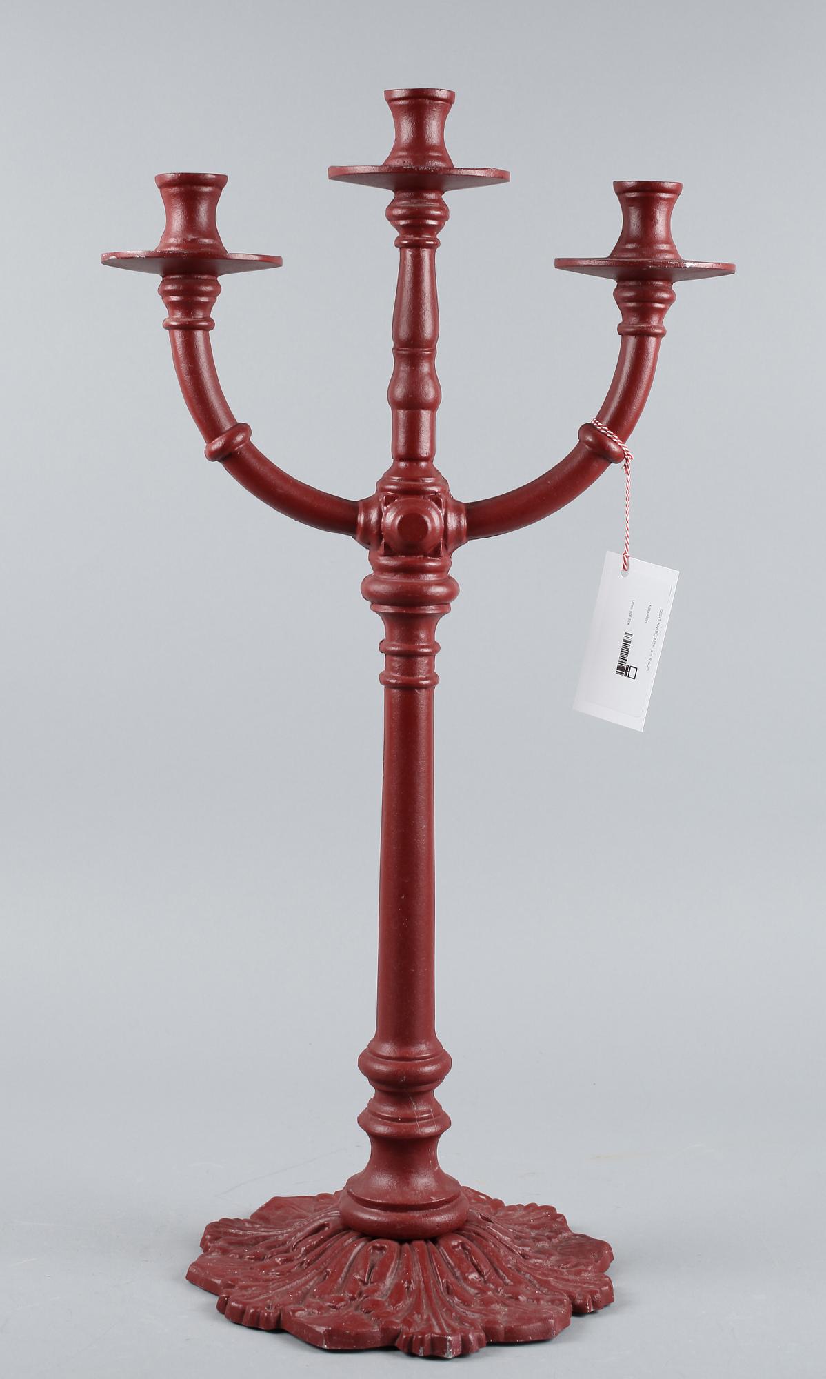 KANDELABER, järn. Byarum. 1900/2000-tal.