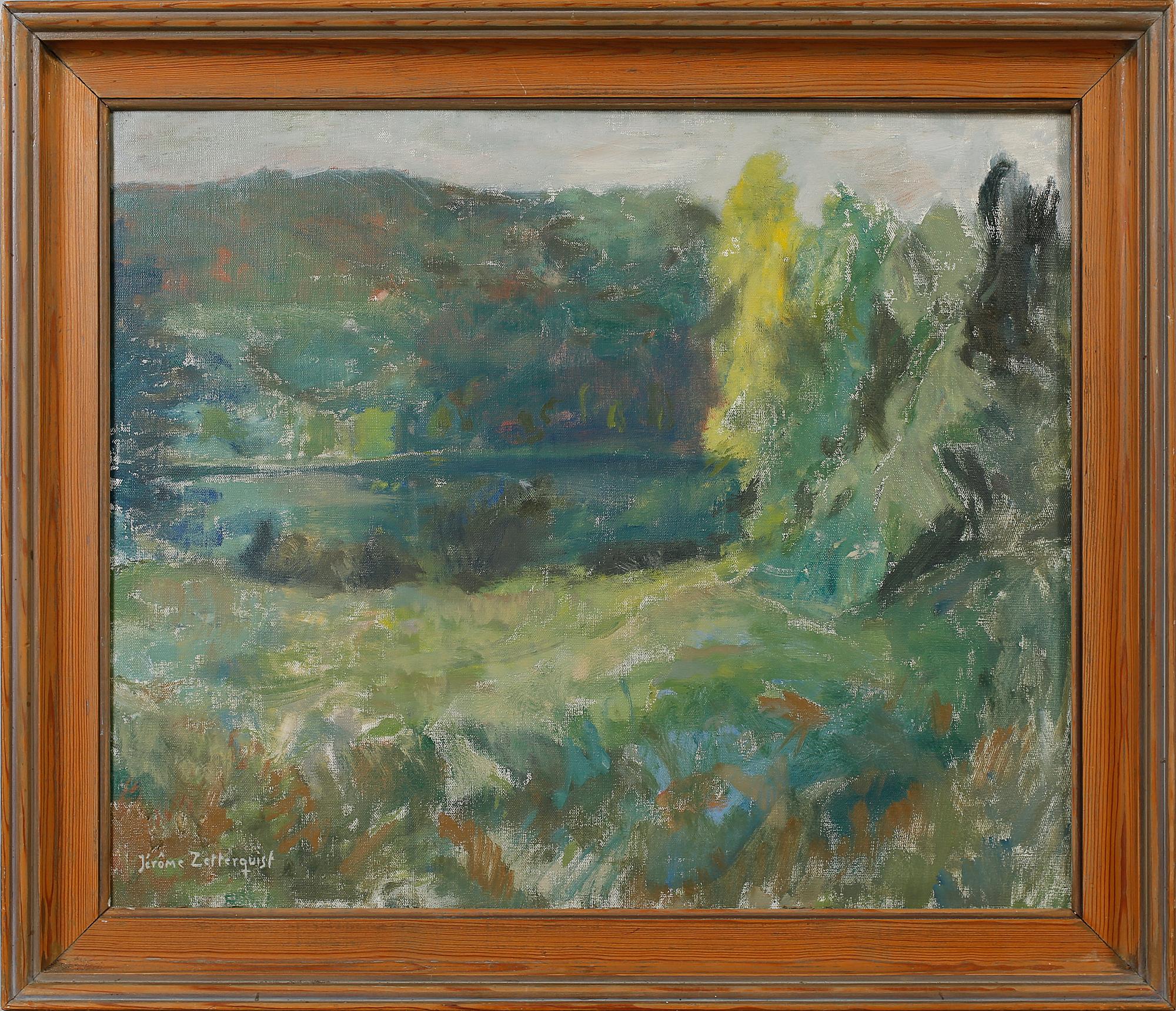 JEROME ZETTERQUIST, olja på duk, signerad.