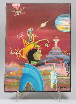 GENAY, MARCEL. Olja och akryl på duk.