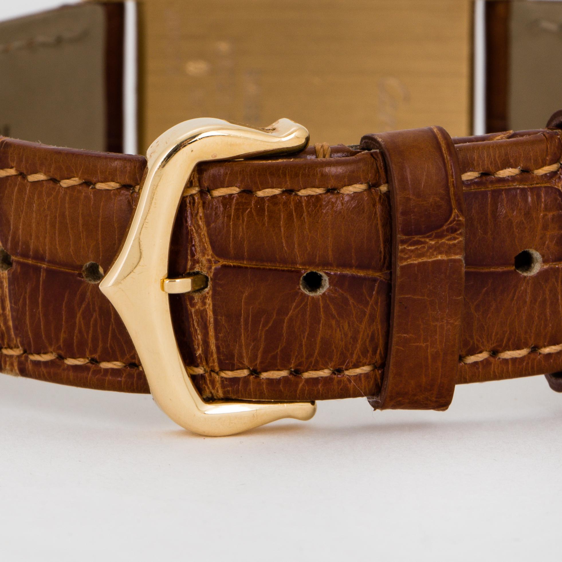 CARTIER, Tank, wristwatch, 25,5 x 25,5 (33,5) mm.