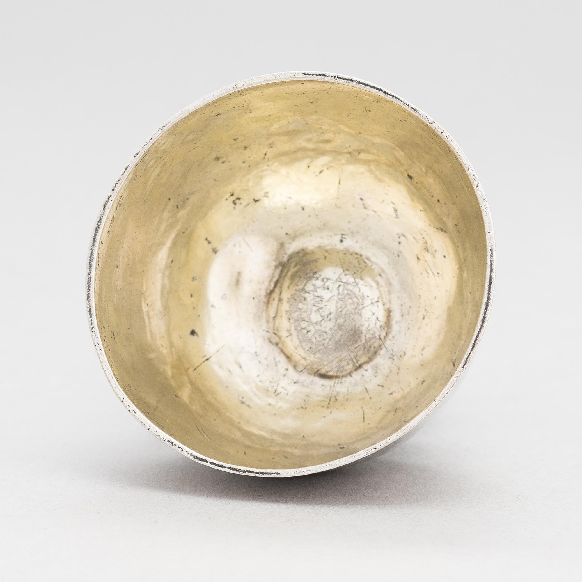 ANDERS CARLBORG, A silver thumbler, Turku 1768.