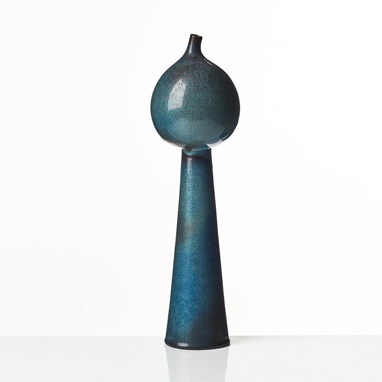 Stig Lindberg, a stoneware vase / sculpture, Gustavsberg studio, Sweden 1950's.