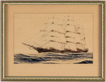 CARL HENDEL FRIBERG, watercolour, signed and dated -48.