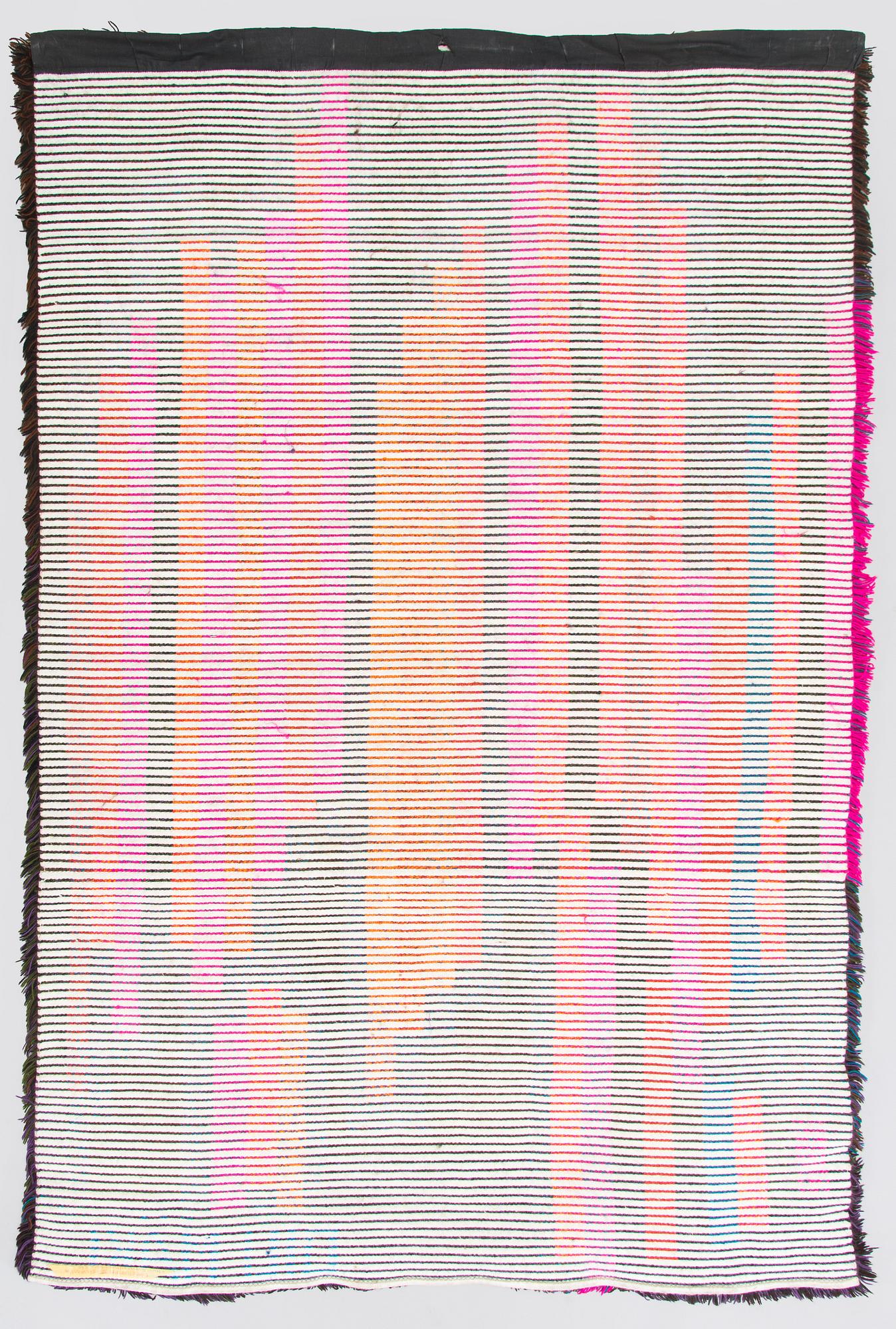 Oili Mäki, rya, triptyk, "Sibelius VII sinfoni", sannolikt unik, signerad Oili Mäki. À ca 215 x 140 cm.