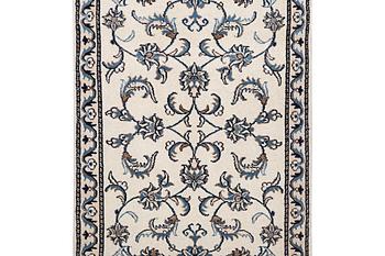 A runner carpet, Nain, part silk, c.297 x 80 cm.