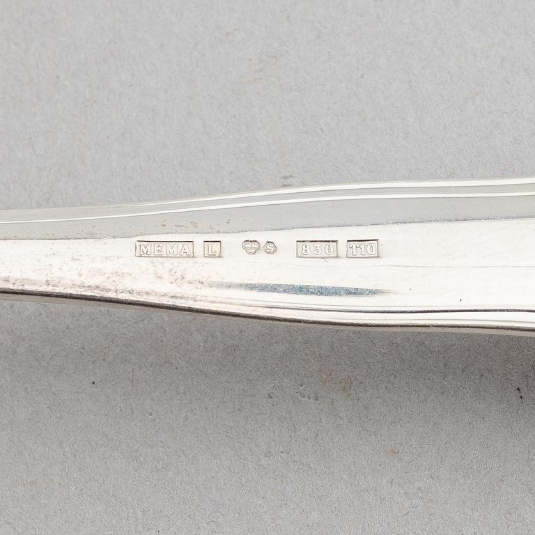 A 78-piece silver cutlery service, Cohr, Denmark.