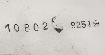 SÅSSKÅL, med värmeljus, silver, vikt. 472 g, "Binder", Tyskland.