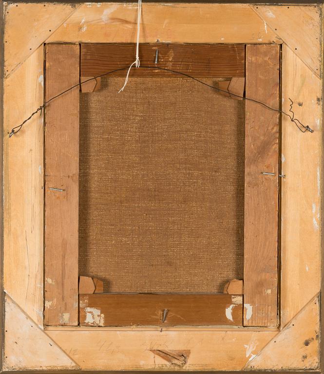 Arvid Liljelund, olja på duk, otydligt signerad.