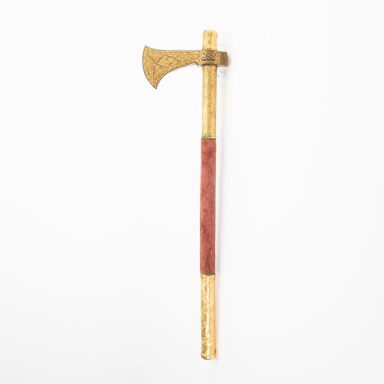 A Tabor, an ottoman axe, indo persian region, 19th or early 20th Century.