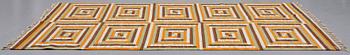 Barbro Nilsson, A CARPET, "Ostia orange", flat weave, ca 339,5 x 245 cm, signed AB MMF BN.