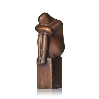 336. Lisa Larson, a "Meditation" bronze sculpture, Scandia Present, ca 1978, ed. 348/999.