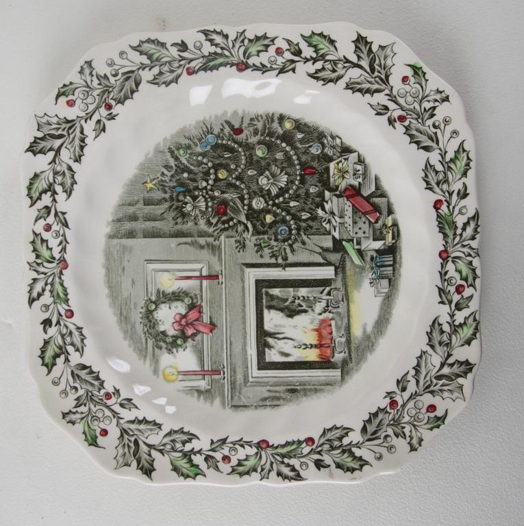 MAT- OCH KAFFESERVIS, 45 delar, flintgods, Johnson Bros, England.