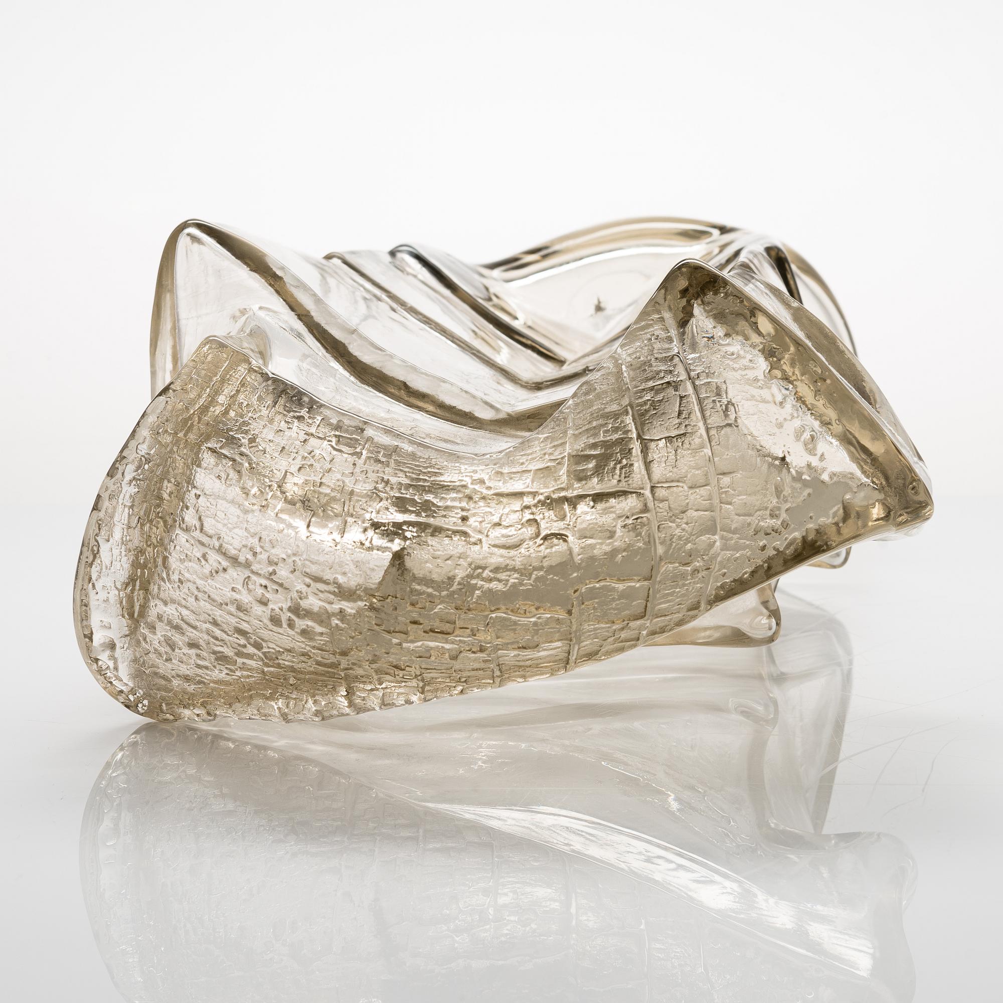 Timo Sarpaneva,  a 'Gladiator' sculpture from the Finlandia series, unsigned. Iittala 1964.