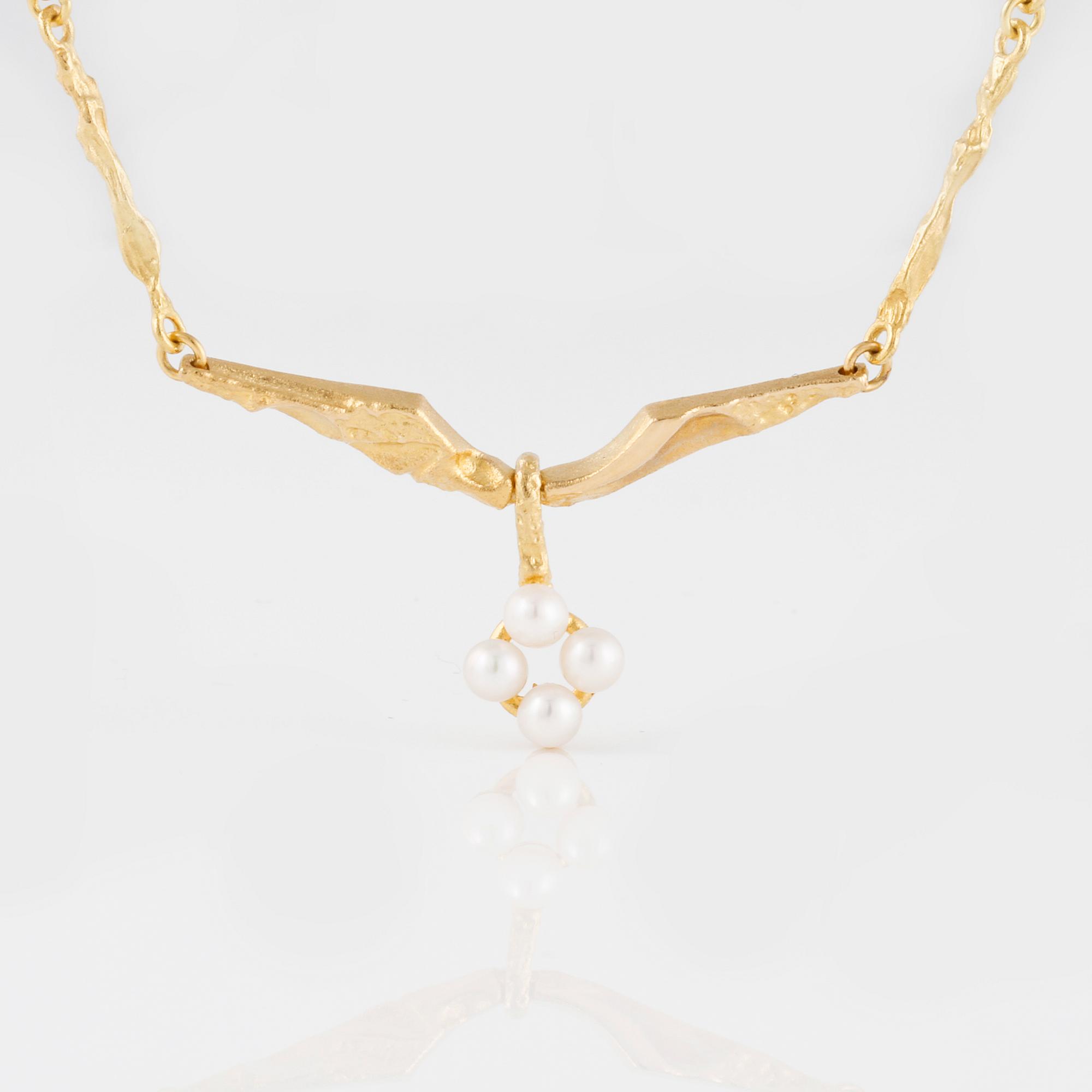 COLLIER, "Pearlflower", Björn Weckström, Lapponia.