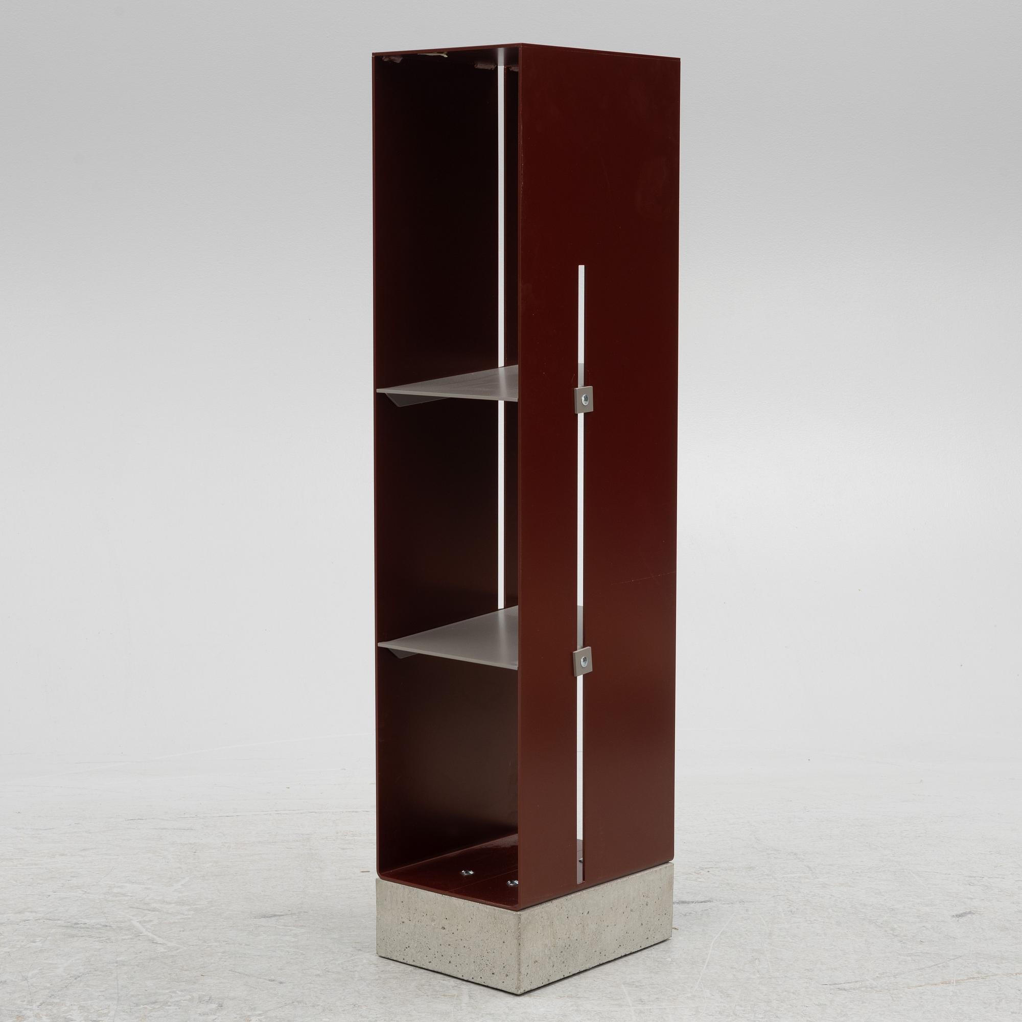 Cornelia Lindlöf, wood rack/shelf, "Manhattan cabinet" Röshult.