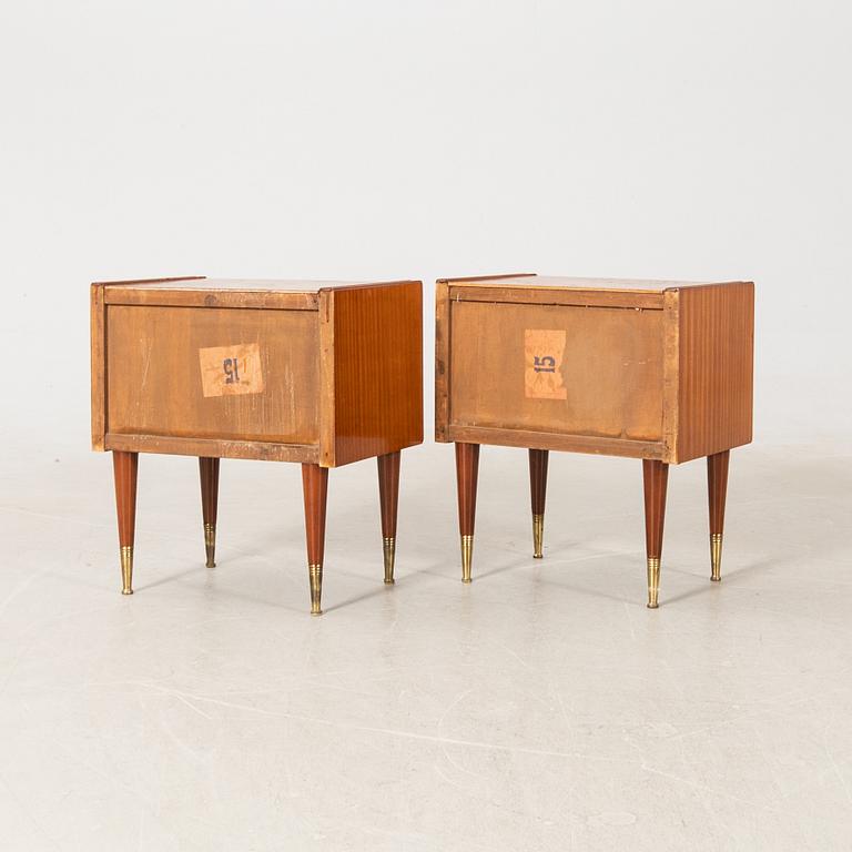 Nightstands, a pair, Art Deco, first half of the 20th century.