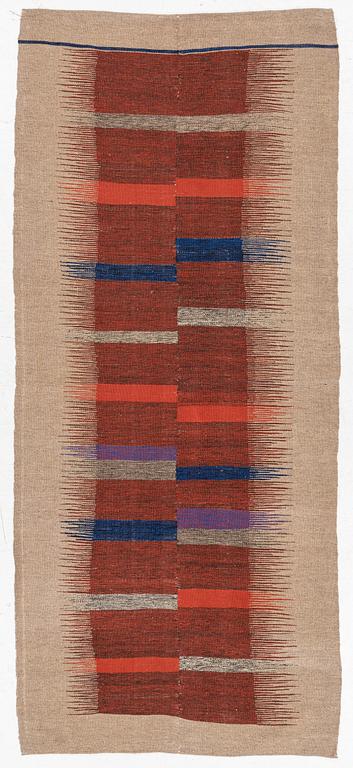 A persian kilim rug, c. 254 x 111 cm.