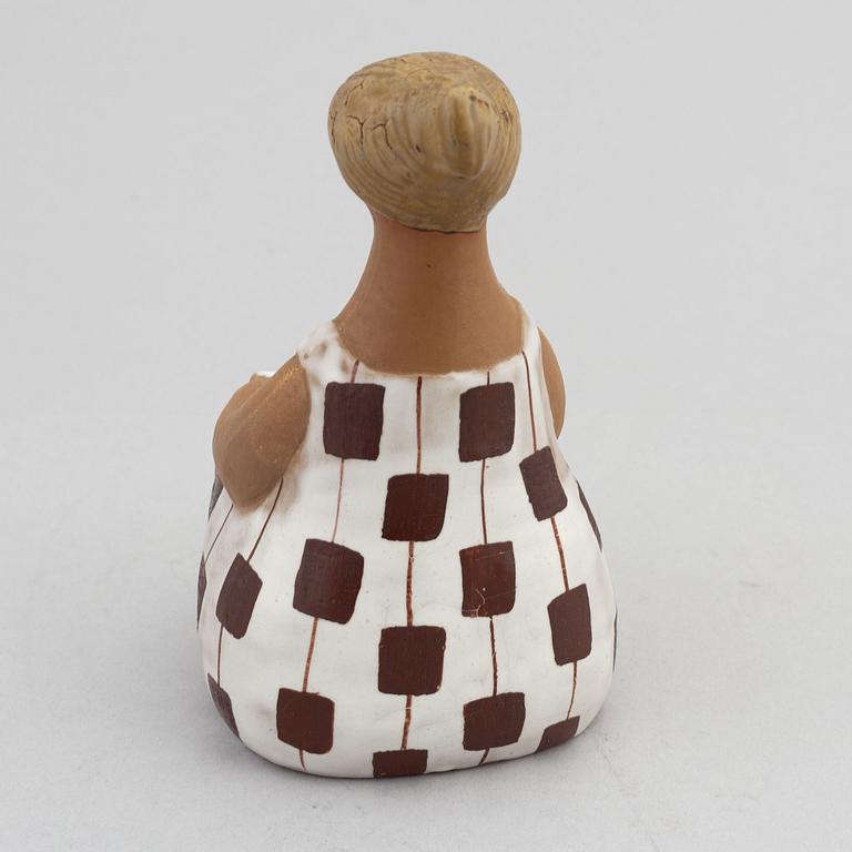 Lisa Larson, figurin, stengods, "Charlotta" ur serien "ABC-flickorna", Gustavsberg.