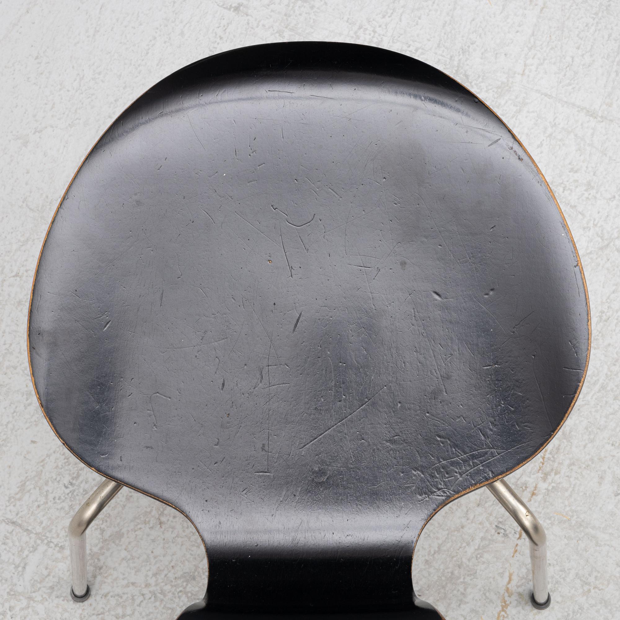 Arne Jacobsen, stol för Munkegaardskolan, Fritz Hansen, Danmark, 1950-tal.
