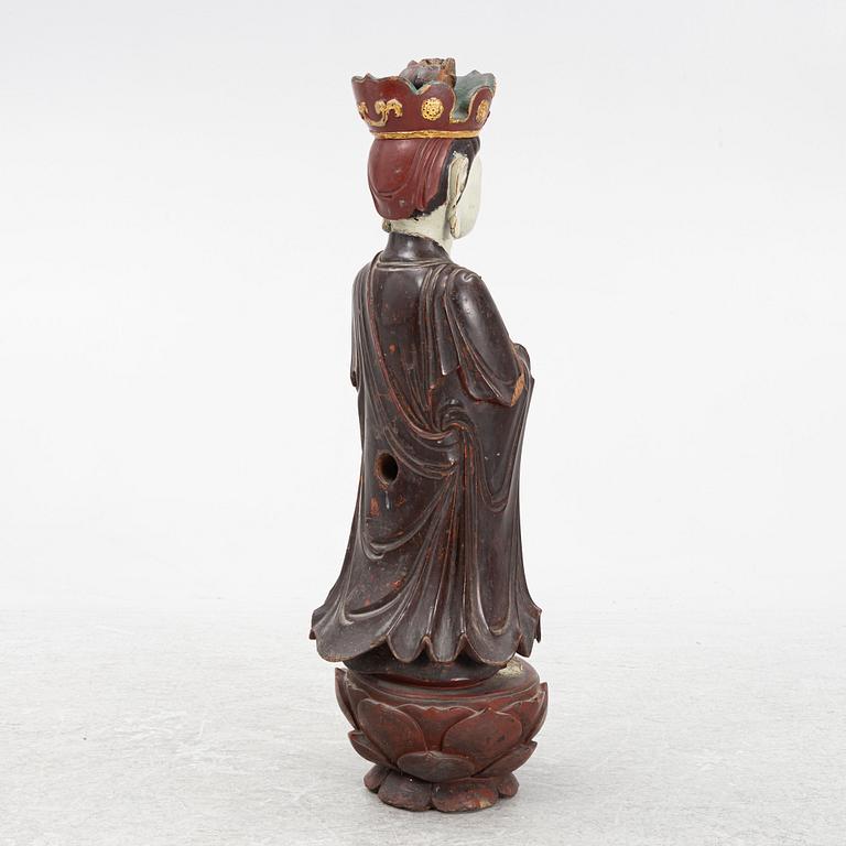 A wooden sculpture, southest Asia, 20th century.
