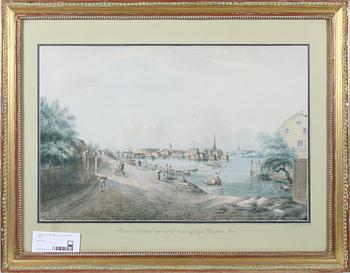 GRAFIK, 8 delar, efter Elias Martin. 1900-tal.
