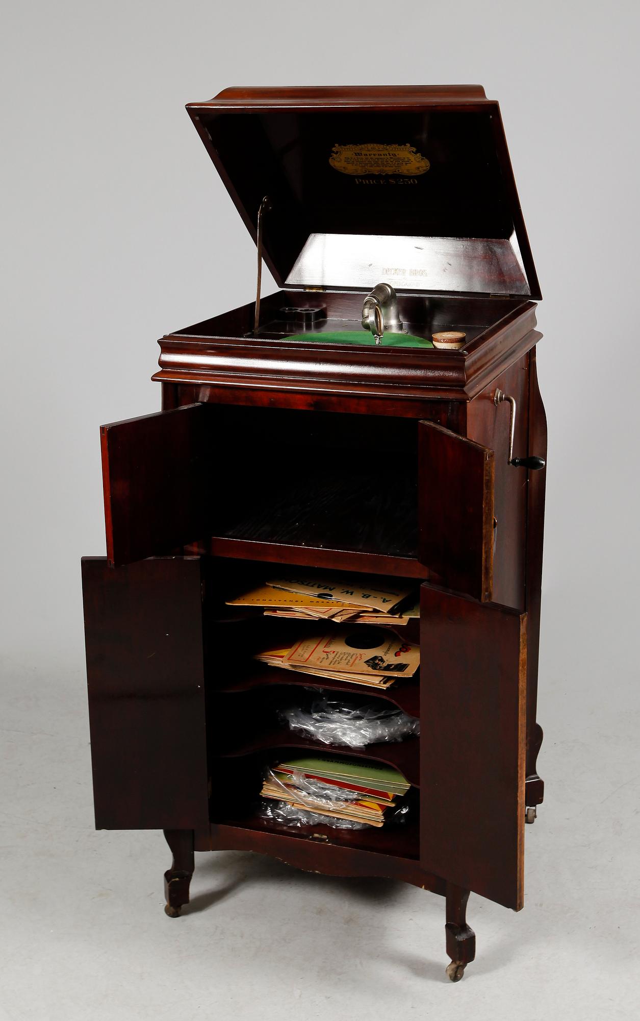 VEVGRAMMOFON, Decker Bros, Chicago, USA, sekelskiftet 1900.