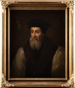 OKÄND KONSTNÄR, olja på dubblerad duk. 1800-tal.
