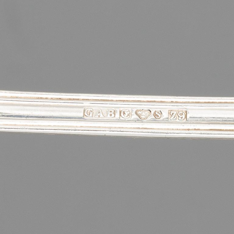 A 58-piece silver  cutlery service, 'Olga', GAB, Eskilstuna/Stockholm, 1965-2007.